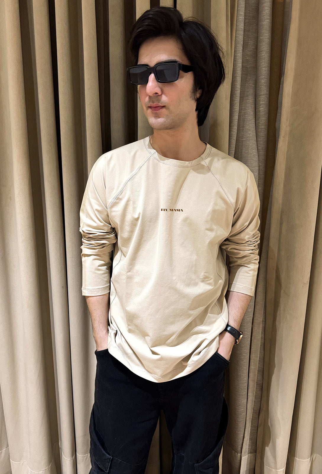 Dune Four-way Stitch - Sweatshirt ( Beige )