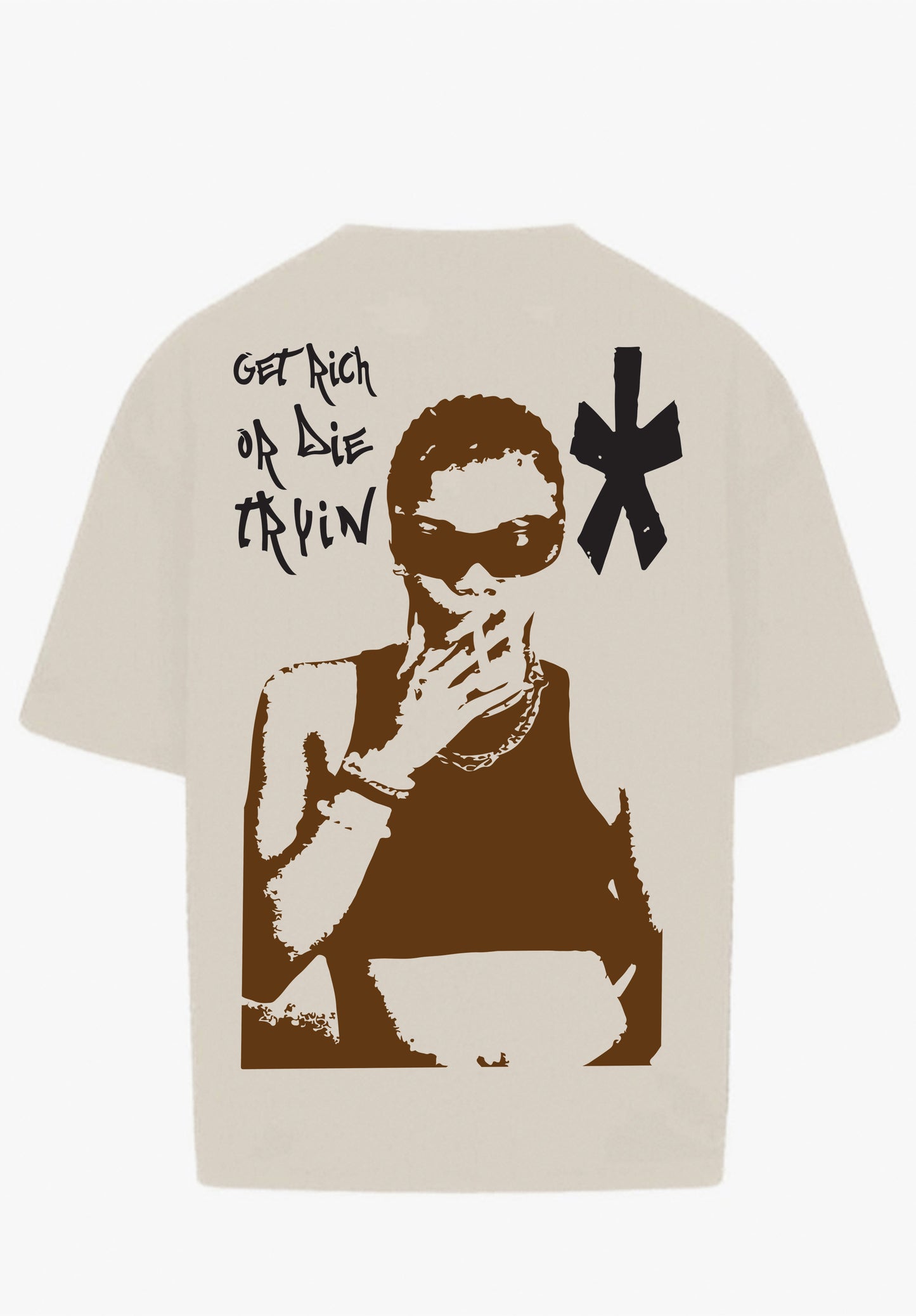 Rich Reckless T-Shirt ( Beige )