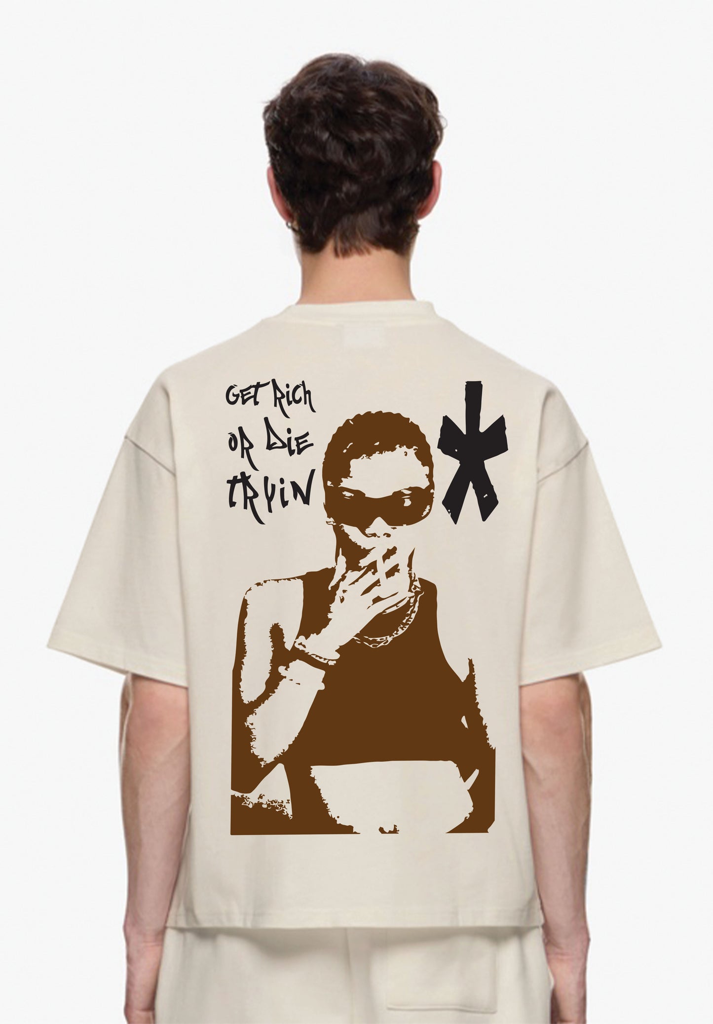 Rich Reckless T-Shirt ( Beige )