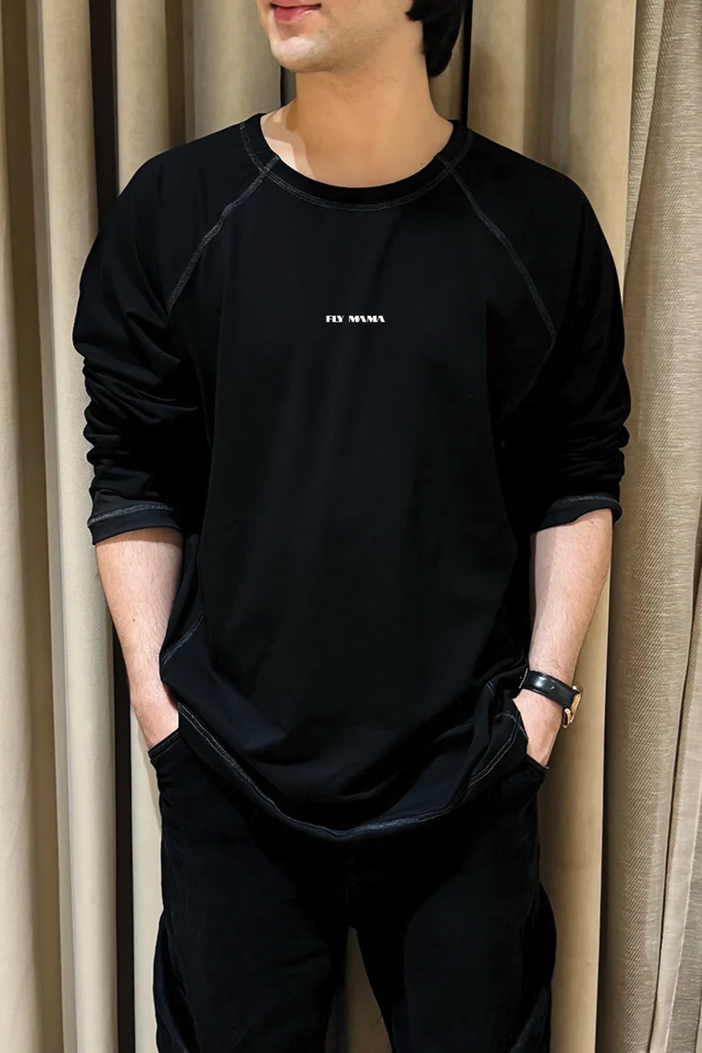 Midnight Stitch Sweatshirt - Black