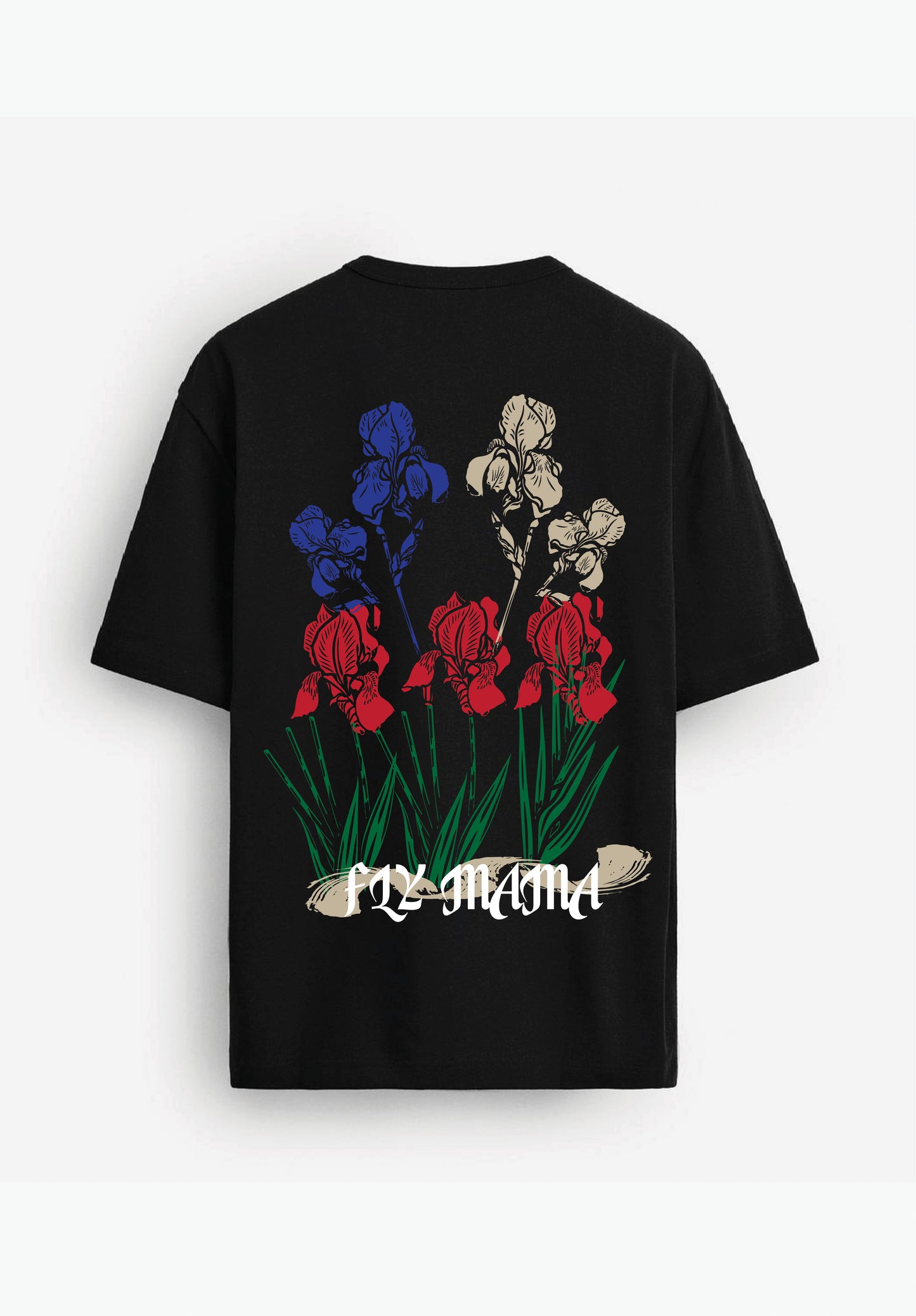 Wild Bloom ( Black T-shirt )