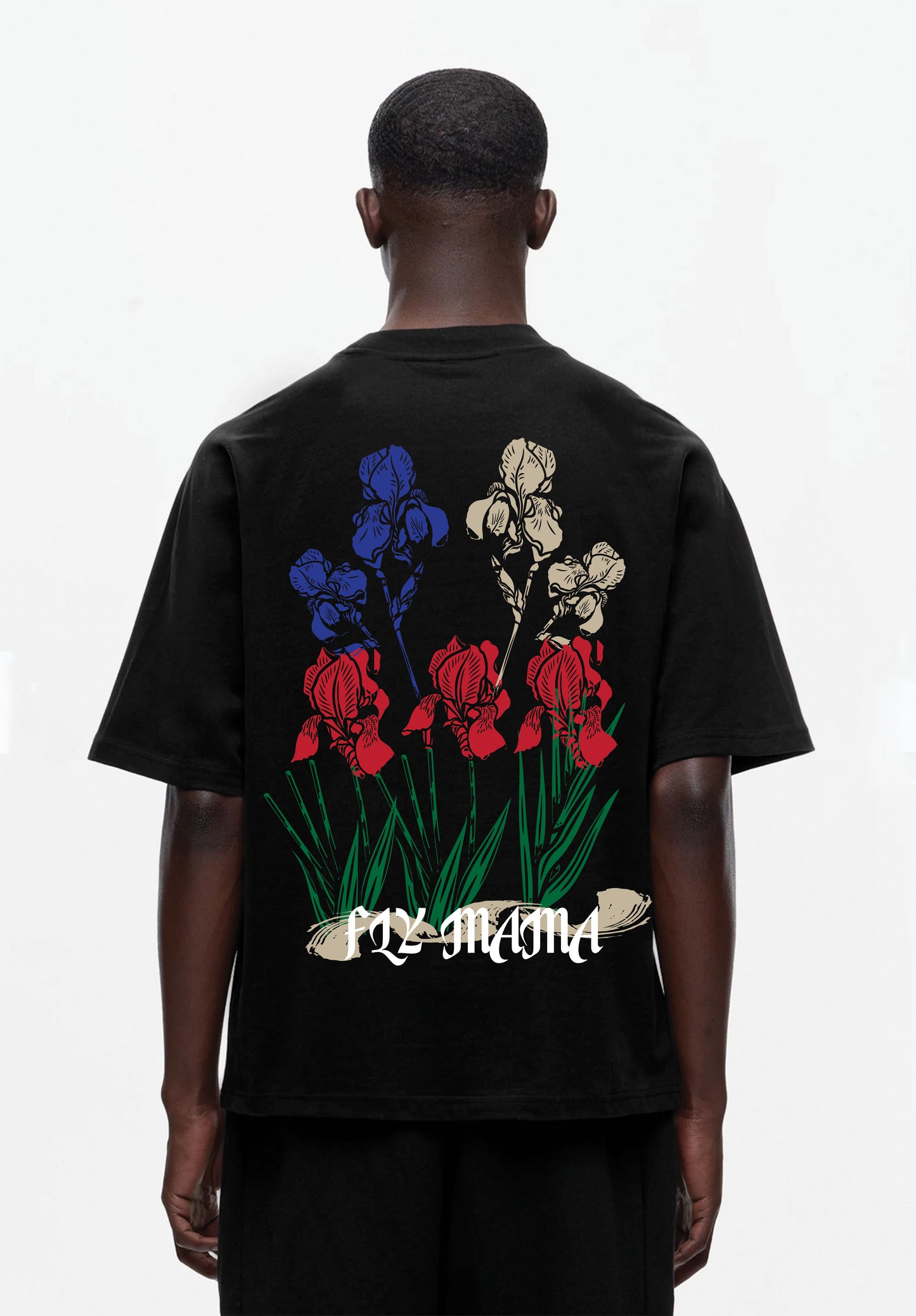 Wild Bloom ( Black T-shirt )