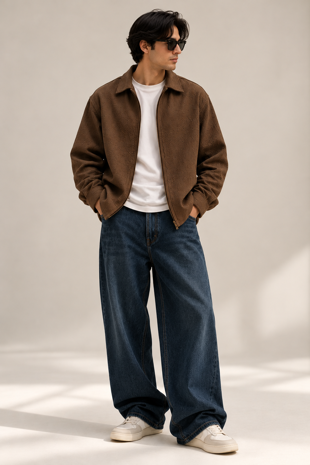Cotton Crush Overshirt - Dark Brown