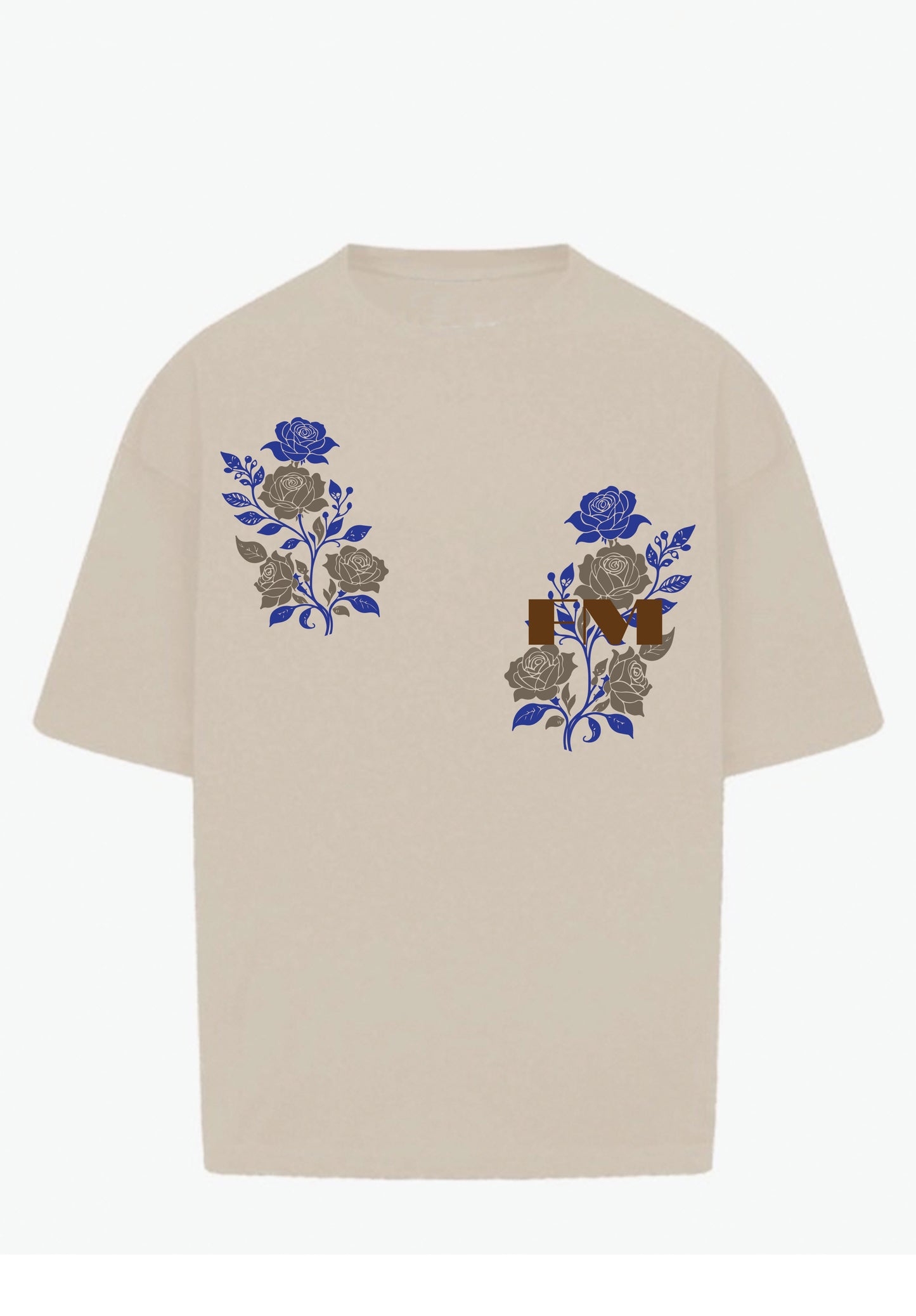 Wild Bloom FM Tee ( Beige )