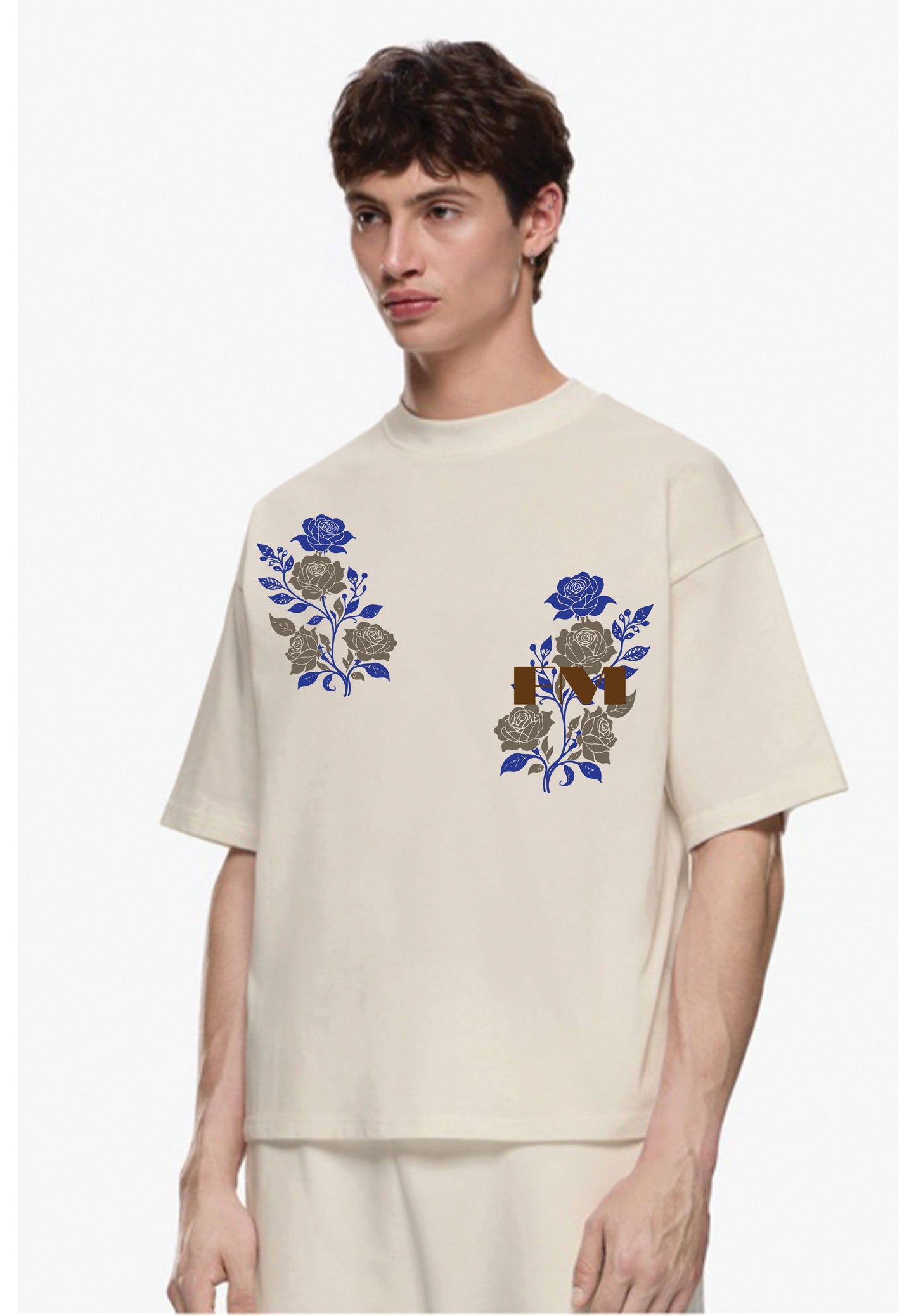 Wild Bloom FM Tee ( Beige )
