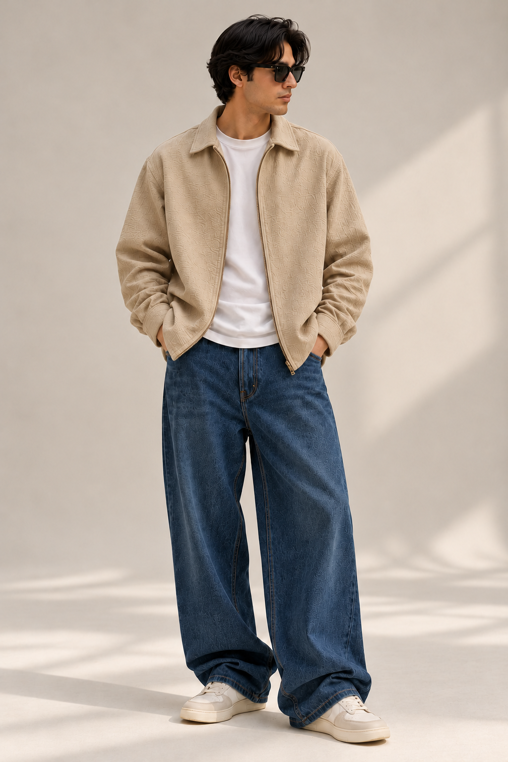 Cotton Crush Overshirt - Cream