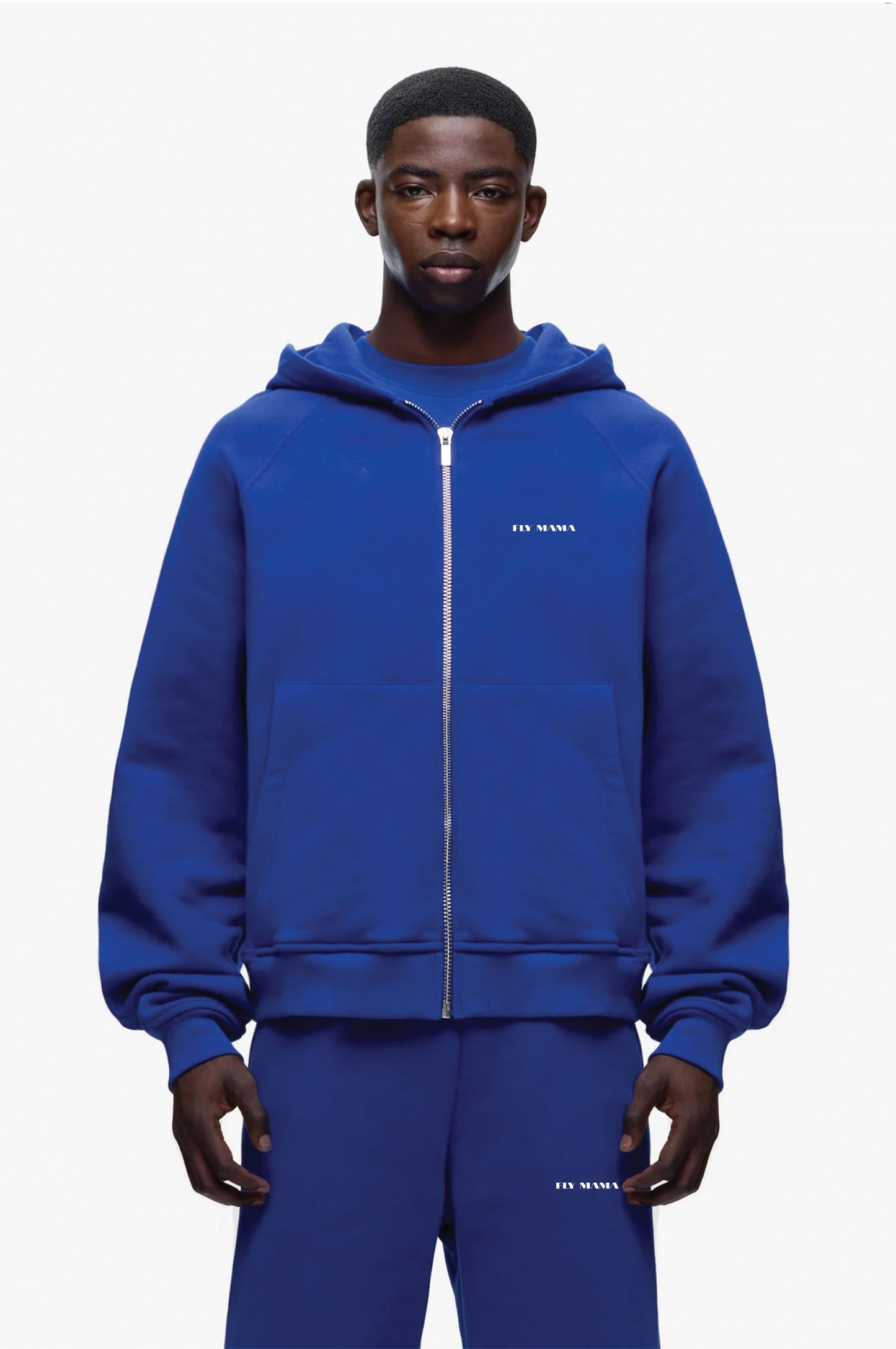 Royal blue Zipper Co-ord set