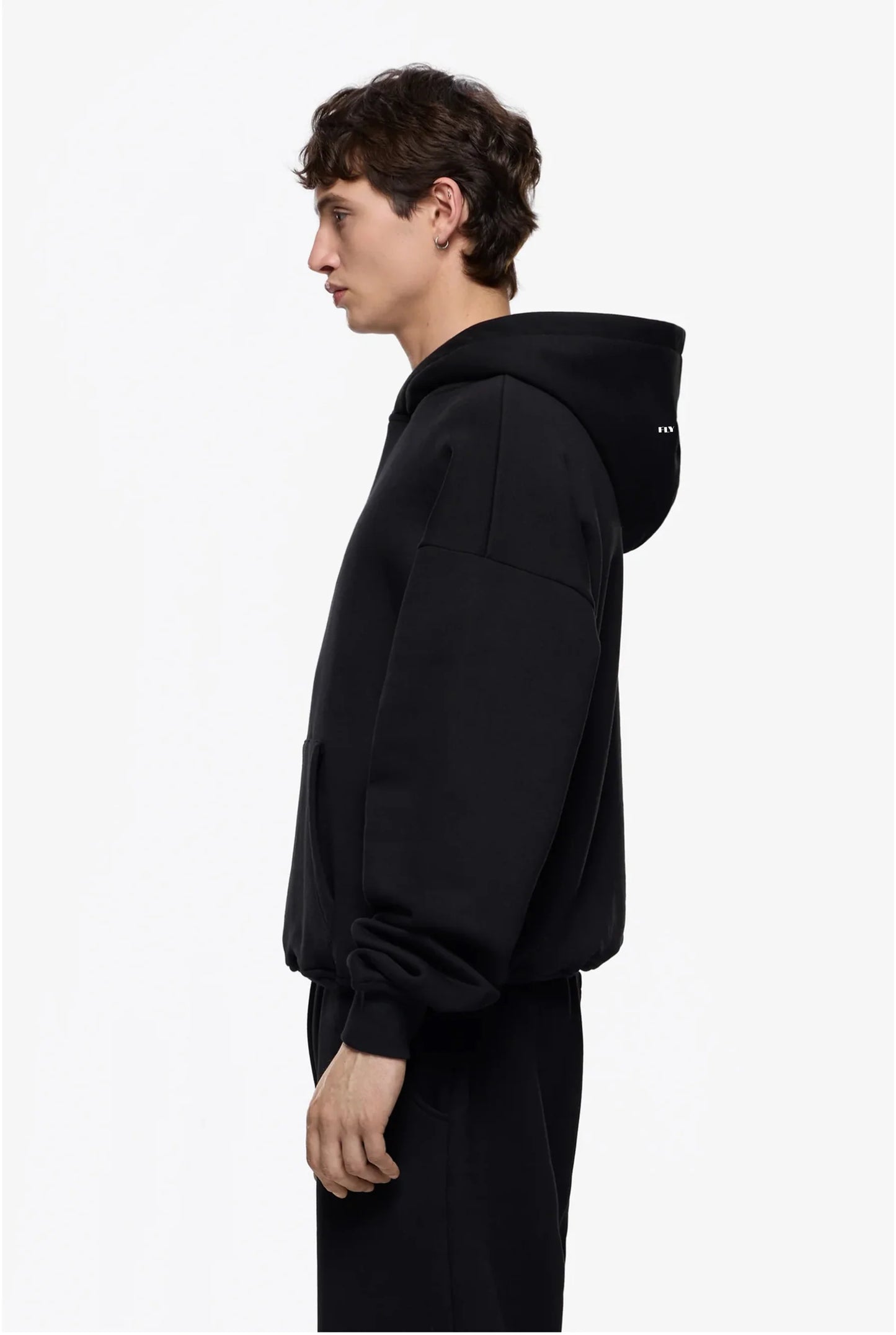 Black Basics Hoodie Set