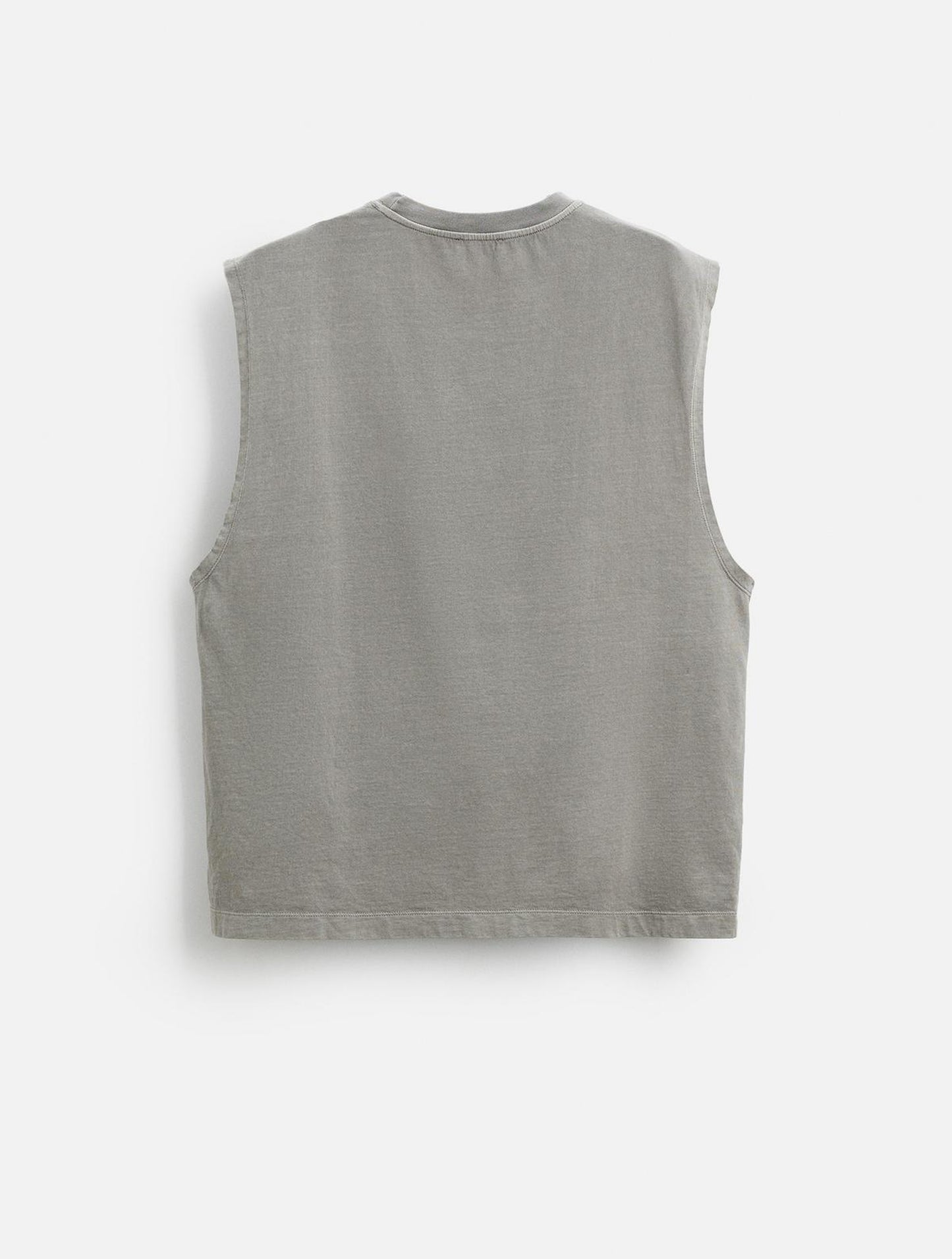 Sleeveless T-shirt - Basic ( Light Grey )
