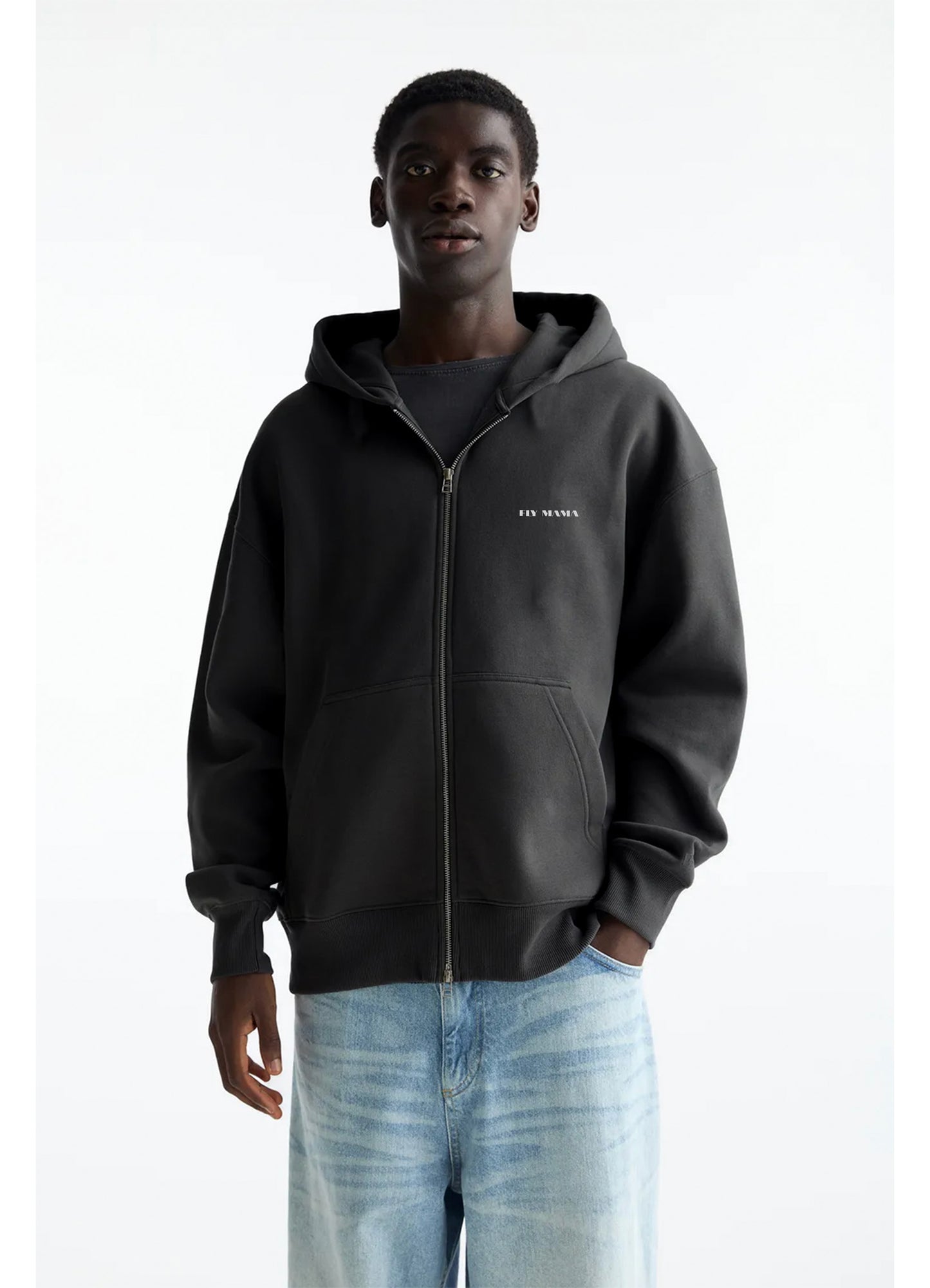 Grey Zipper Jacket