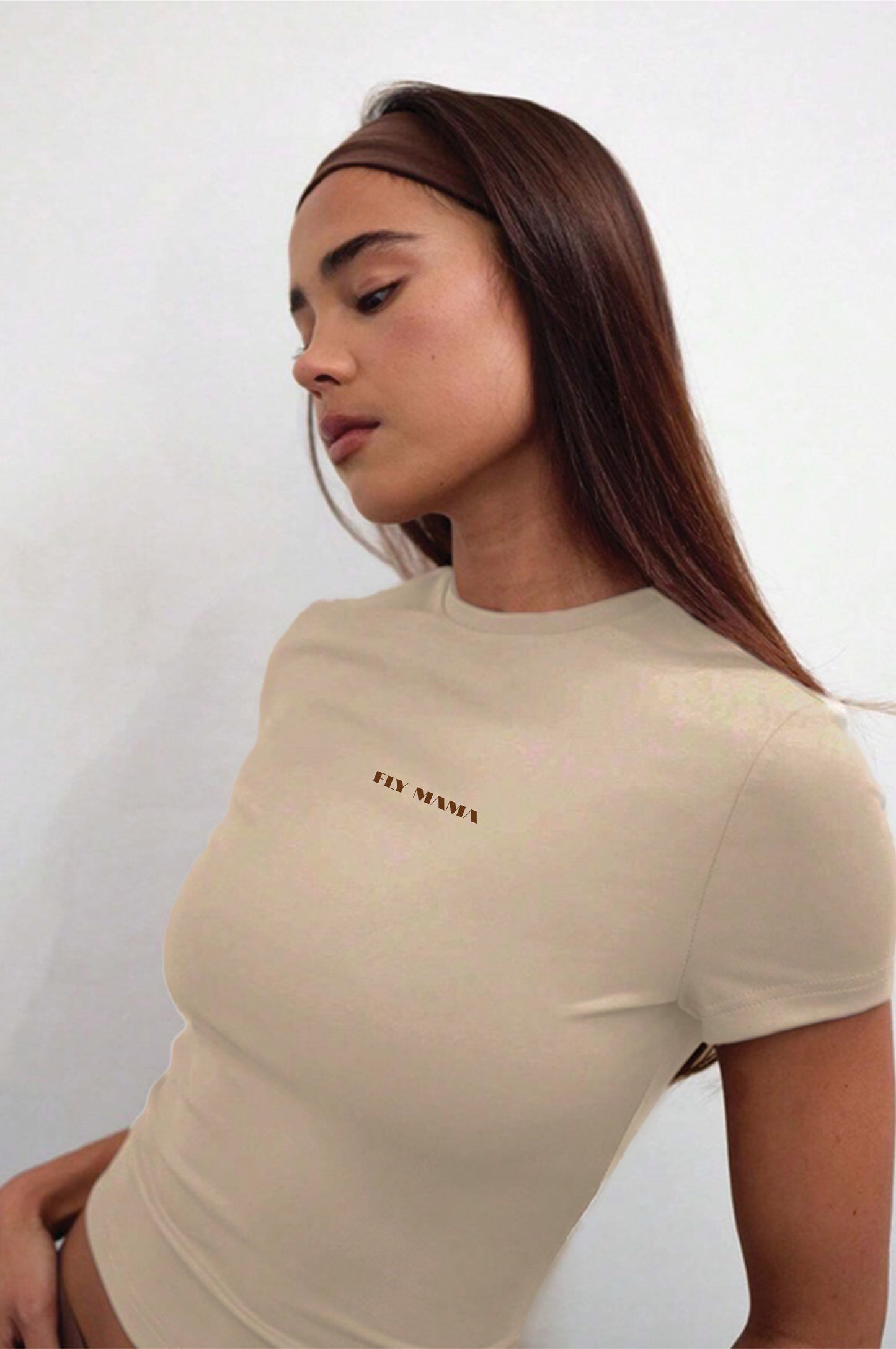 Beige crop top