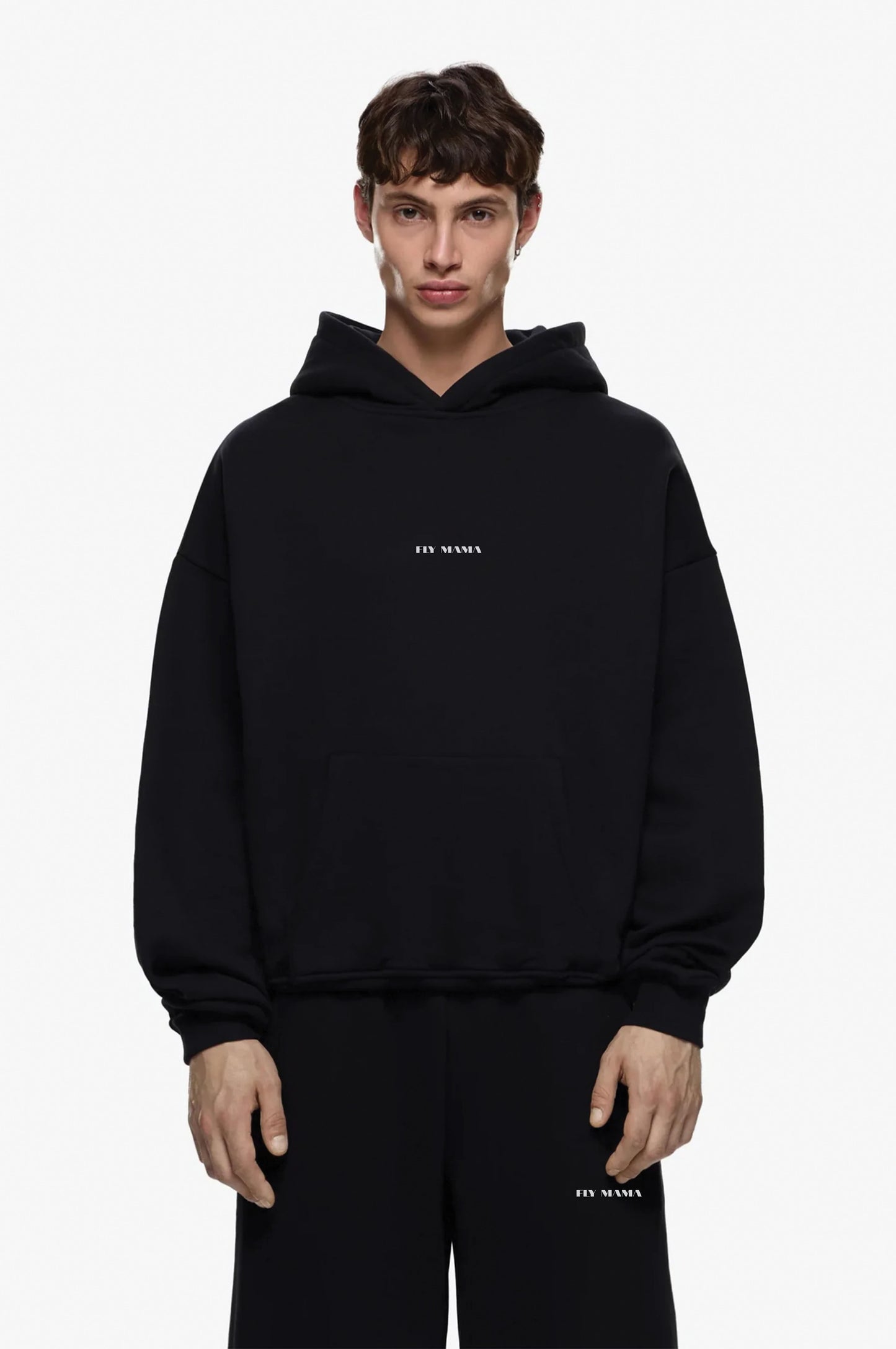 Black Basics Hoodie Set