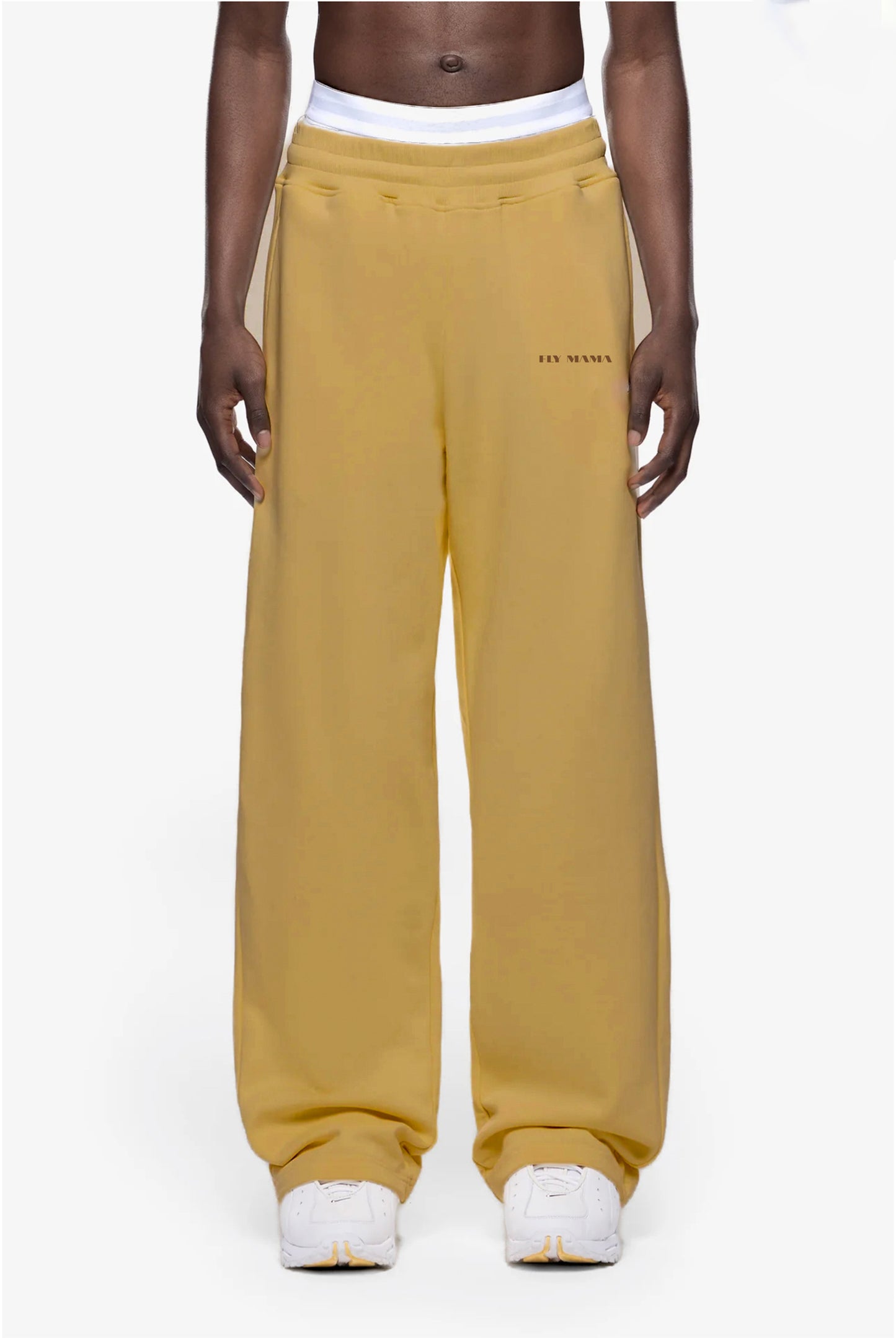 WIDE SWEAT PANTS ( CARAMEL )