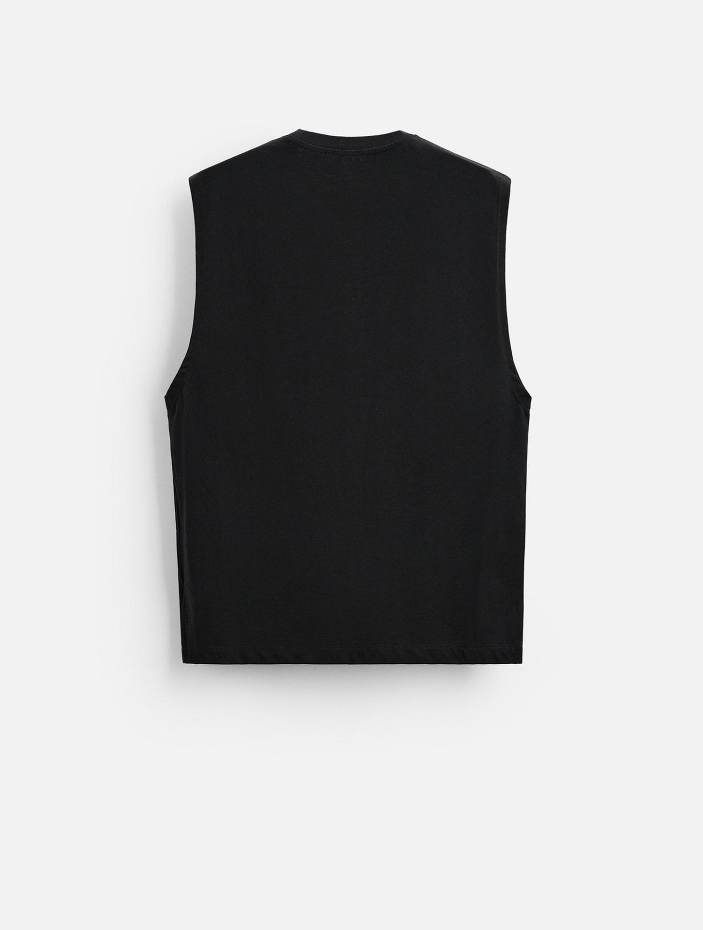 Sleeveless T-shirt - Basic ( Black )