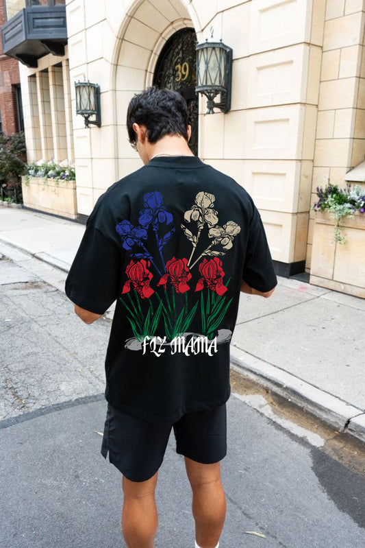 Wild Bloom ( Black T-shirt )