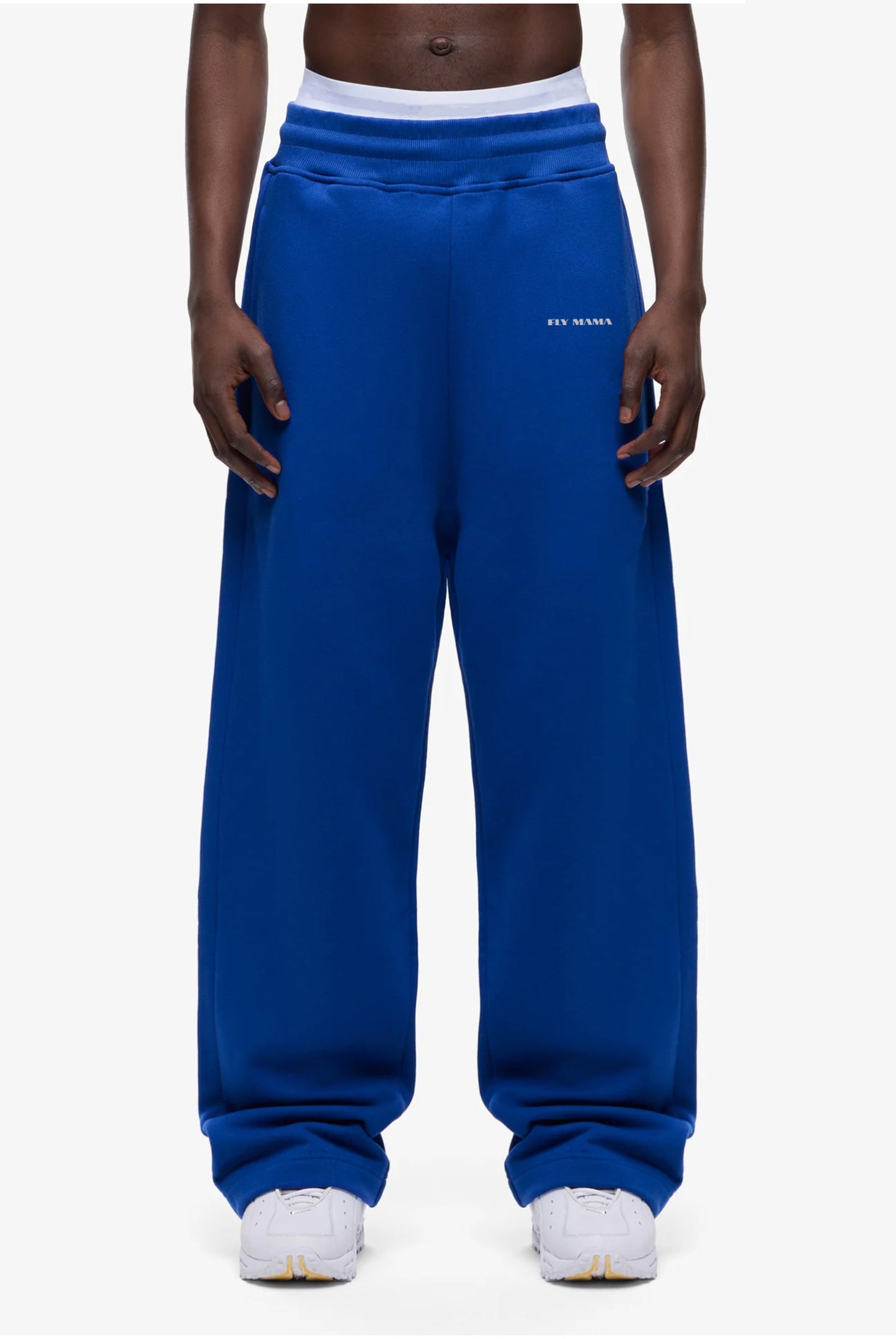 WIDE SWEAT PANTS ( BLUE )
