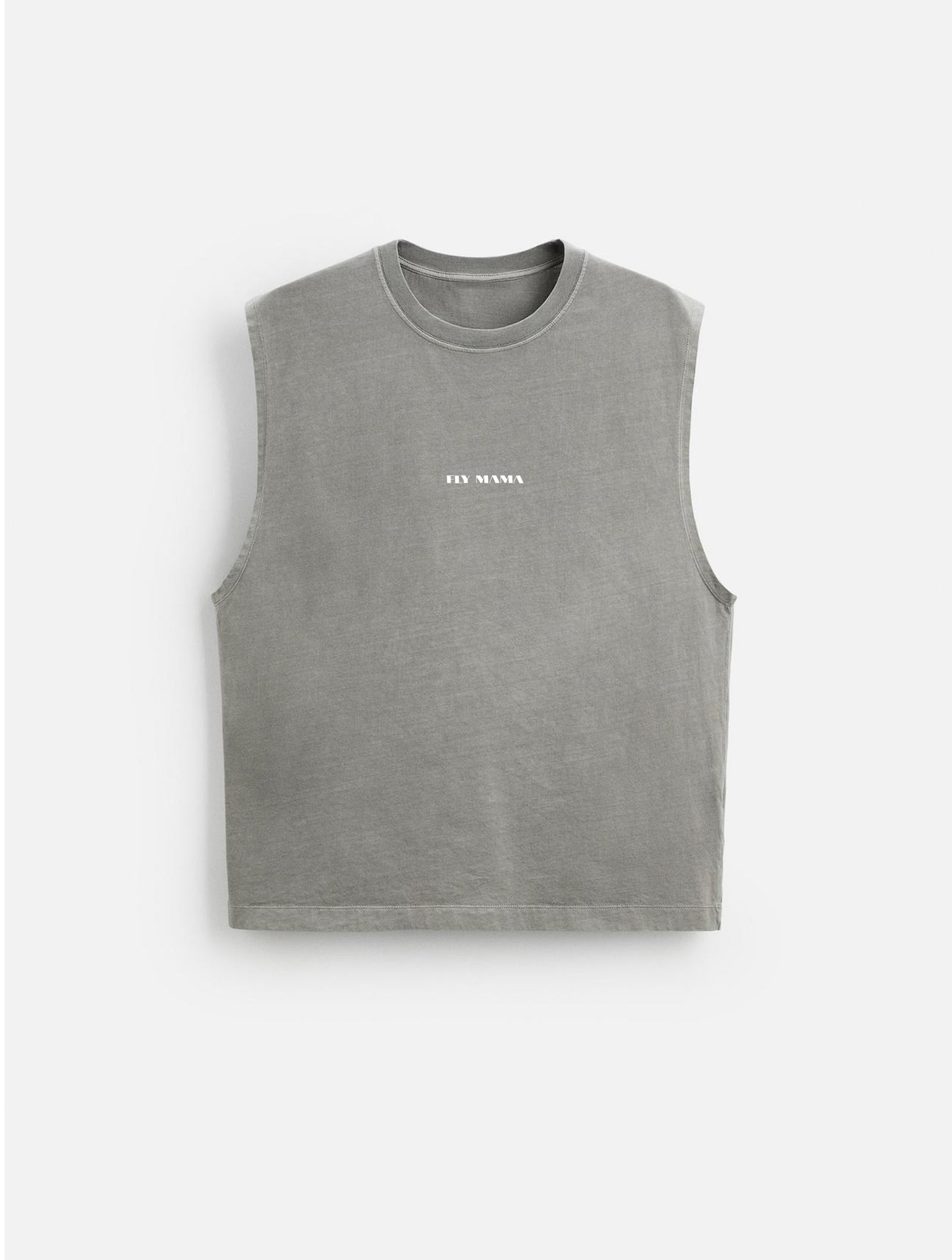 Sleeveless T-shirt - Basic ( Light Grey )