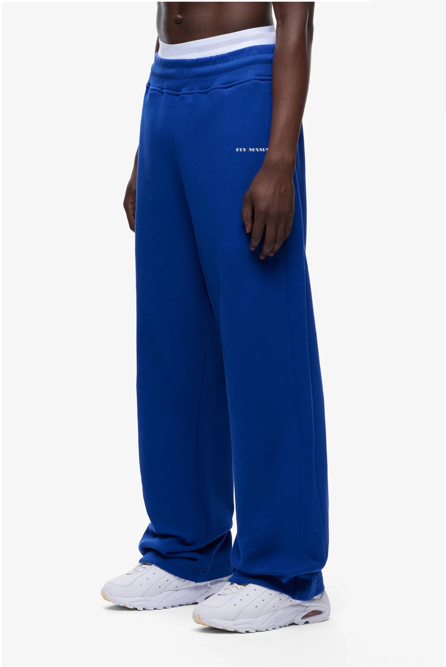 WIDE SWEAT PANTS ( BLUE )