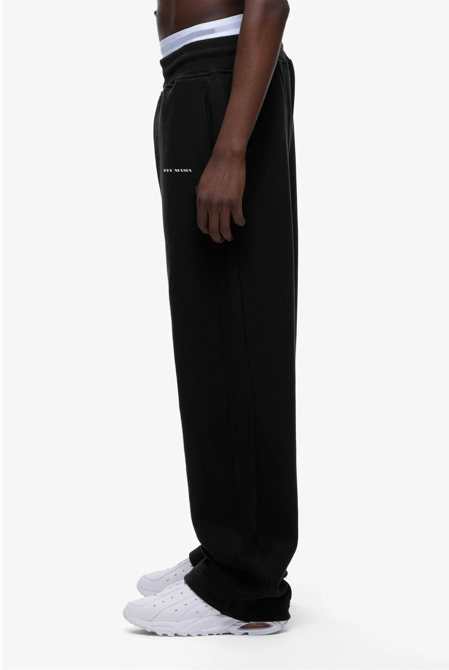 WIDE SWEAT PANTS ( BLACK )